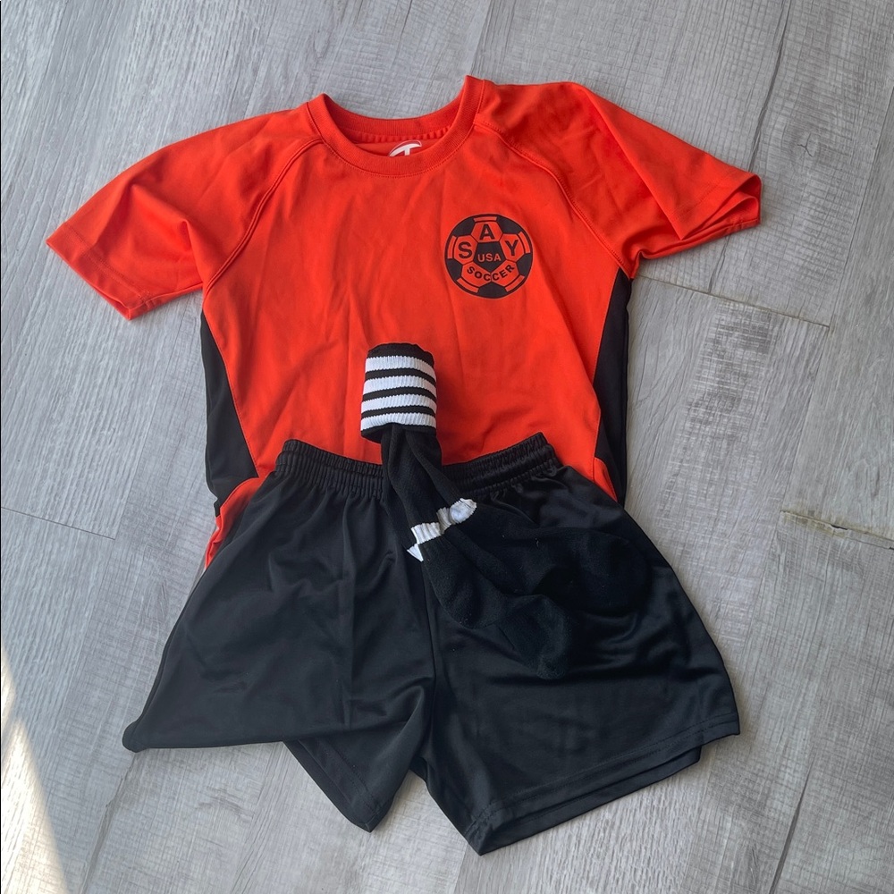ASU Soccer Kids Uniform Set - Orange and Black